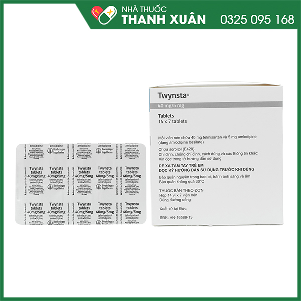 Twynsta 40/5mg trị tăng huyết áp